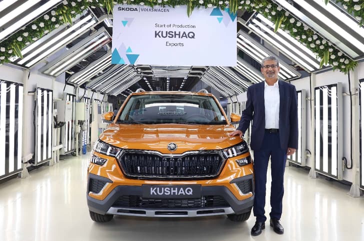 Skoda Kushaq front quarter