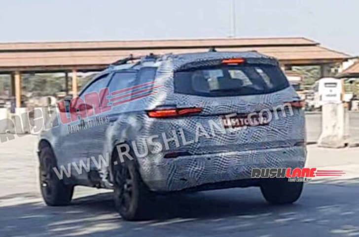 Tata Safari facelift spied