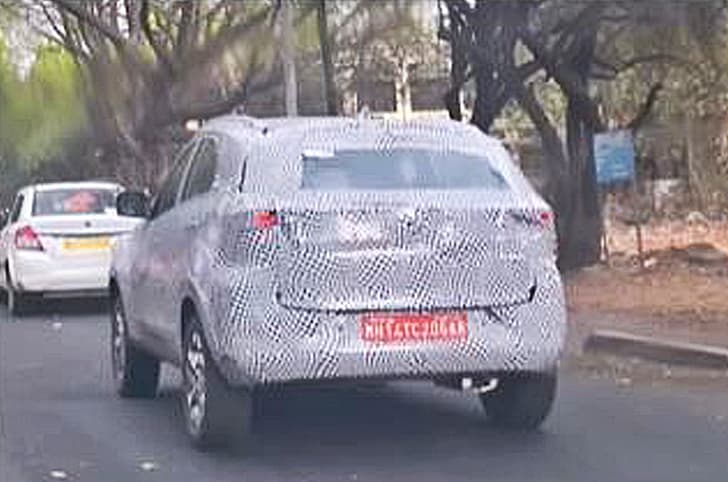 Tata Nexon facelift spied