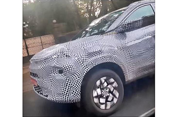 Tata Nexon facelift spied