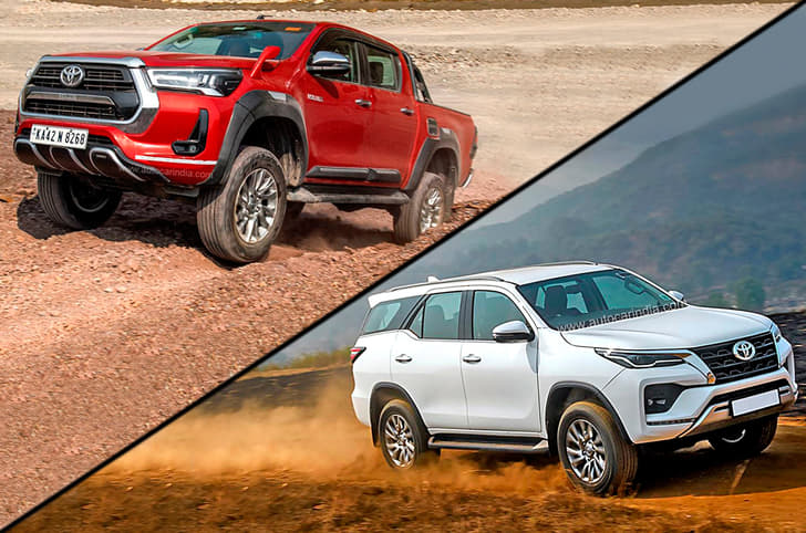 Toyota Hilux vs Fortuner 