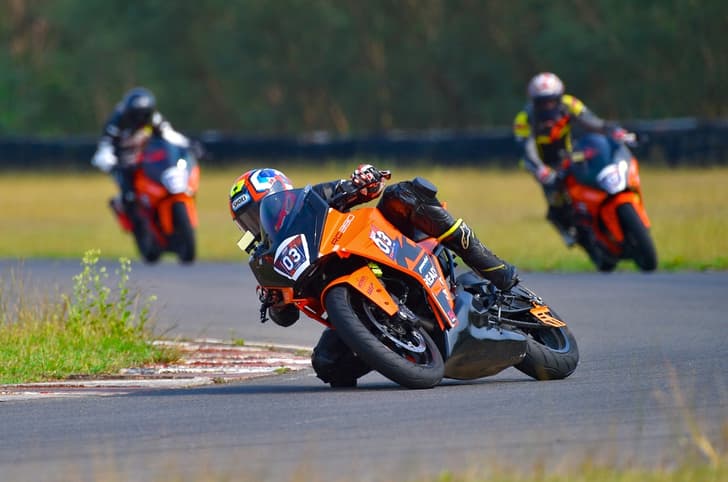 2023 KTM RC Cup winner Navaneeth Kumar at MMRT