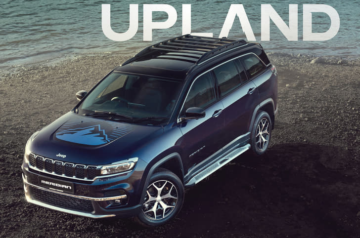 Jeep Meridian Upland front quarter