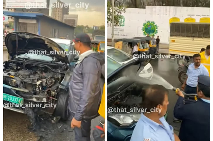 Tata Nexon EV fire 