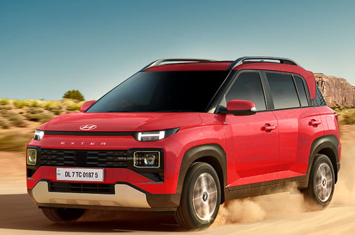 Hyundai Exter red