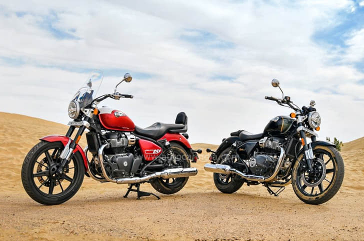 Royal Enfield Super Meteor price, colours, mileage, engine.