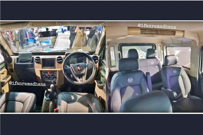 Force Gurkha Pickup interior