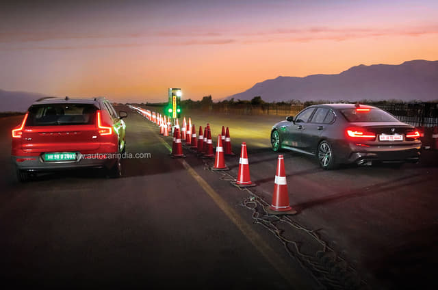 BMW M340i vs Volvo XC40 Recharge drag race: Turbo vs Charger