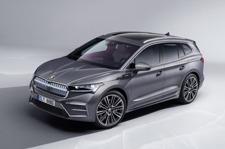 Skoda Enyaq L&K front quarter 