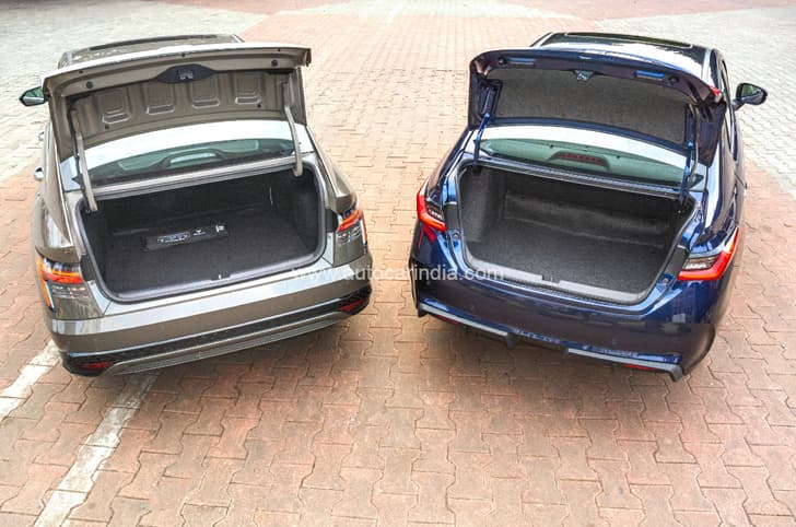 Honda City vs Hyundai Verna  boot space
