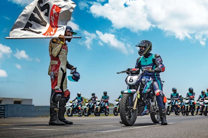 TVS YMRP 7.0 results, on-track experience, track-specific coaching.