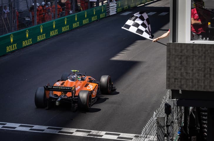 Jehan Daruvala second in F2 Monaco Sprint Race