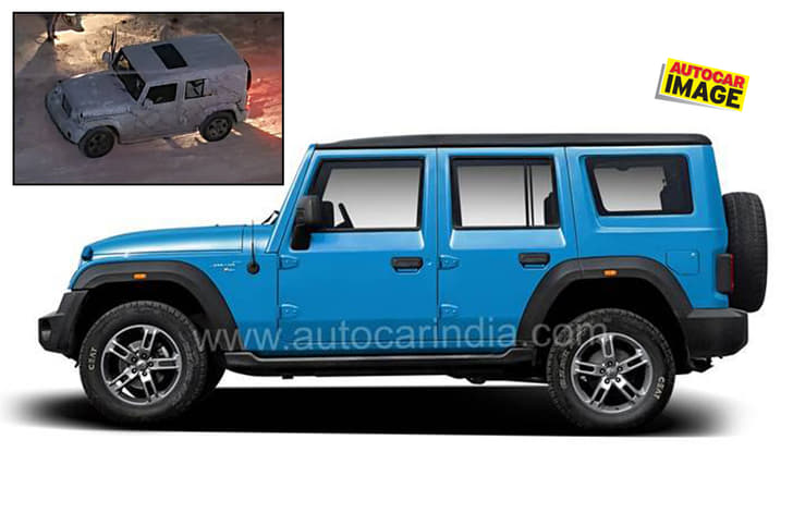 Thar 5 door India with sunroof