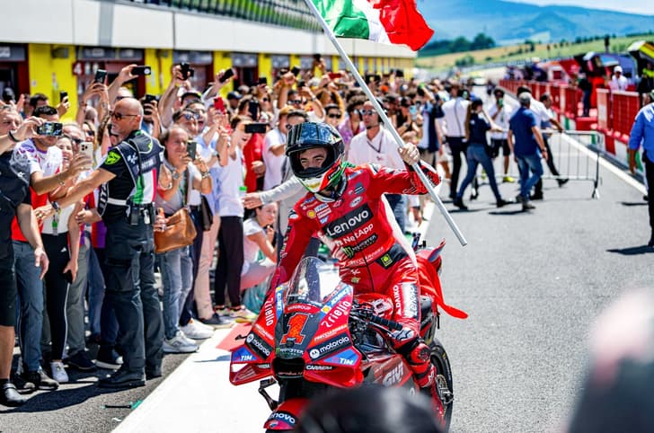 Ducati rider Francesco Bagnaia wins 2023 Italian MotoGP race