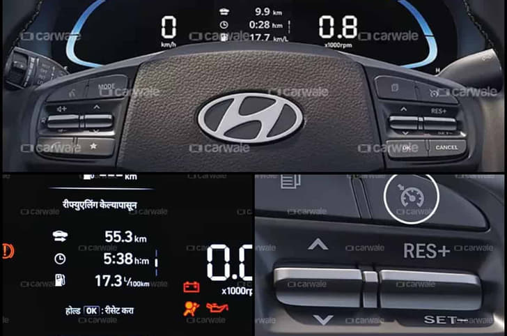 Hyundai Exter interior. 
