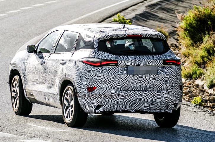 Tata Harrier spied in Spain Tata Harrier spied in Spain
