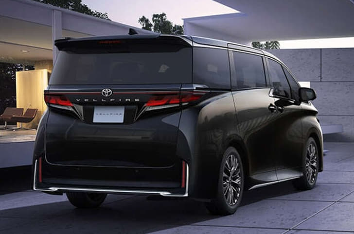 New Toyota Vellfire rear quarter New Toyota Vellfire rear quarter