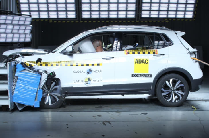 Volkswagen Taigun Latin NCAP crash test Volkswagen Taigun Latin NCAP crash test