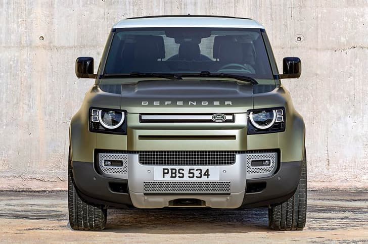 Land Rover Defender front Land Rover Defender front