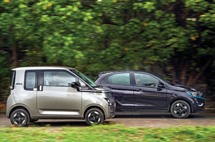 MG Comet vs Tata Tiago EV comparison