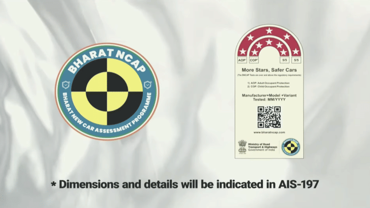 Bharat NCAP Logo and sticker. 