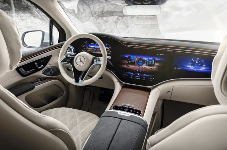 Mercedes EQE SUV interior Mercedes EQE SUV interior