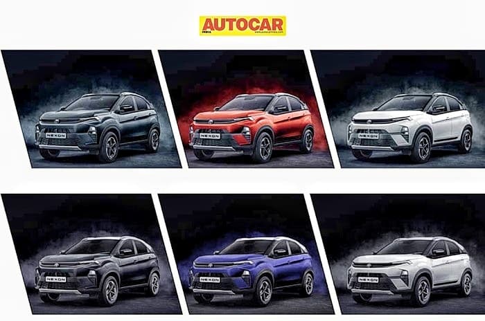 Tata Nexon colour options Tata Nexon colour options