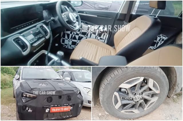 Kia Sonet facelift interior updates revealed in spy shots