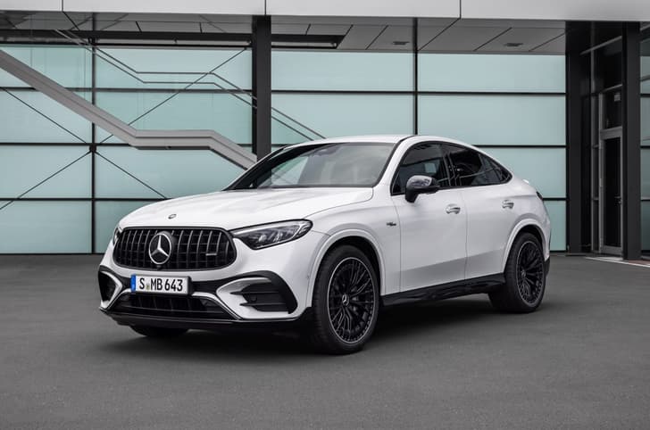 Mercedes AMG GLC Coupe front quarter Mercedes AMG GLC Coupe front quarter