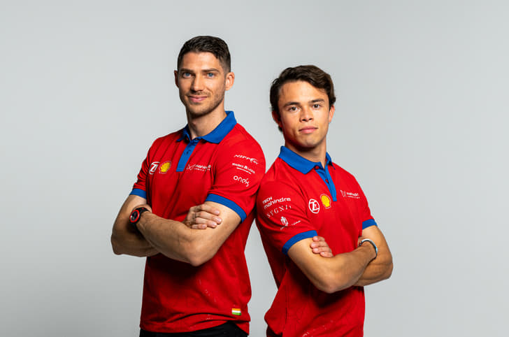 Mahindra Racing Formula E drivers Edoardo Mortara and Nyck de Vries