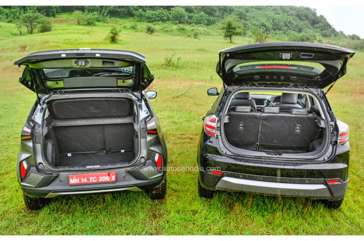 Tata Nexon EV vs Mahindra XUV400 boot space Tata Nexon EV vs Mahindra XUV400 boot space