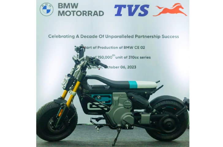 BMW CE 02 production begins at TVS Hosur plant