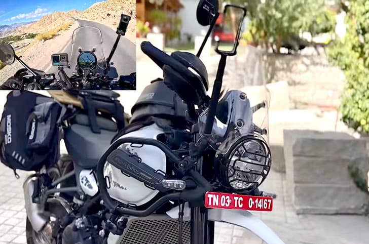 Himalayan price, new display with navigation, colour options.