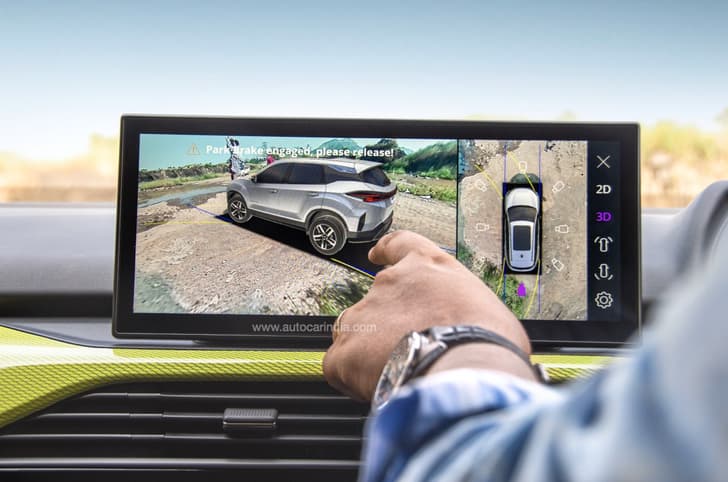 Tata Harrier facelift 360-degree camera