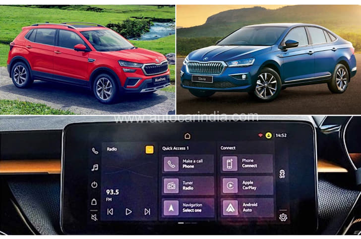 Skoda Kushaq Slavia touchscreen