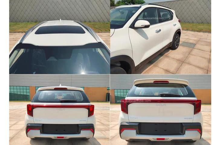 Kia Sonet facelift side profile Kia Sonet facelift side profile