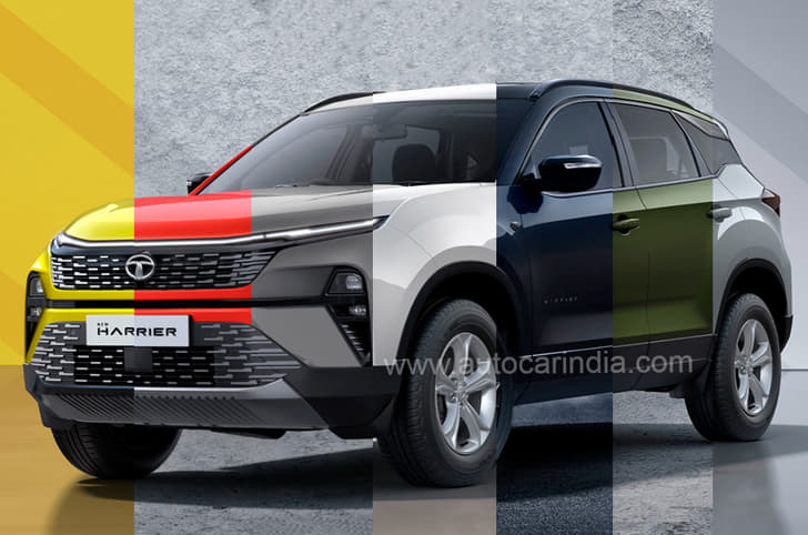 Tata Harrier colour options simplified
