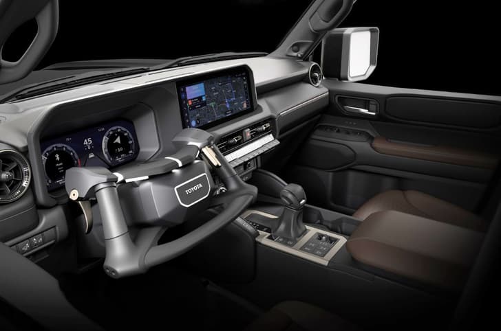 Toyota Land Cruiser Prado with yoke-like steering to be shown in Tokyo