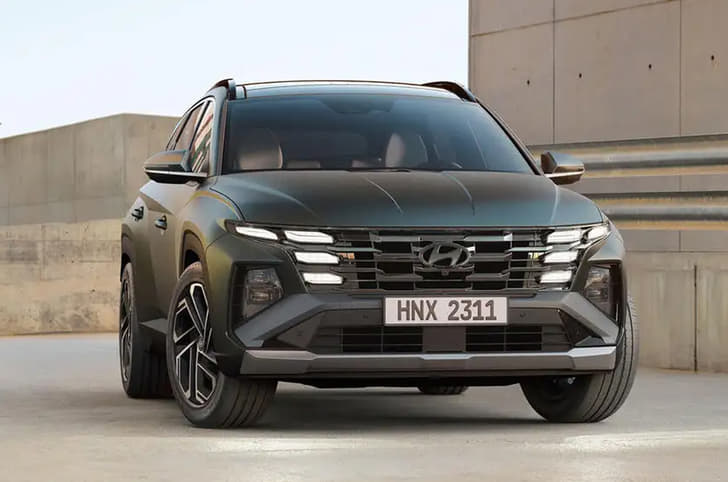 Hyundai Tucson facelift front quarter Hyundai Tucson facelift front quarter