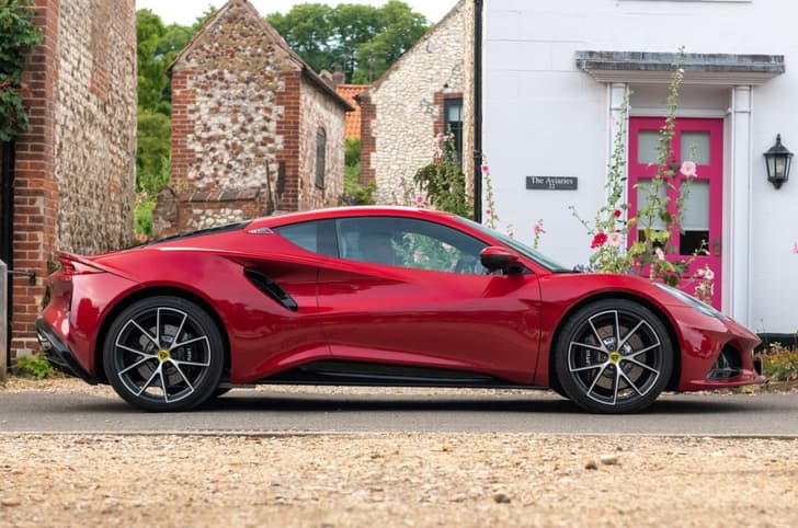 Lotus Emira side Lotus Emira side