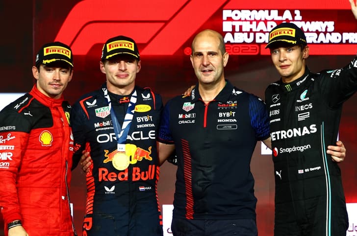 2023 F1 Abu Dhabi GP podium