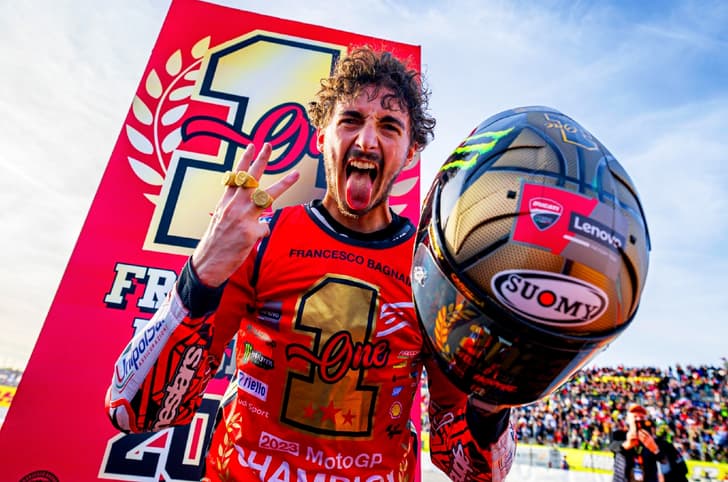 2023 Valencia MotoGP results: Francesco Bagnaia wins 2023 MotoGP title.