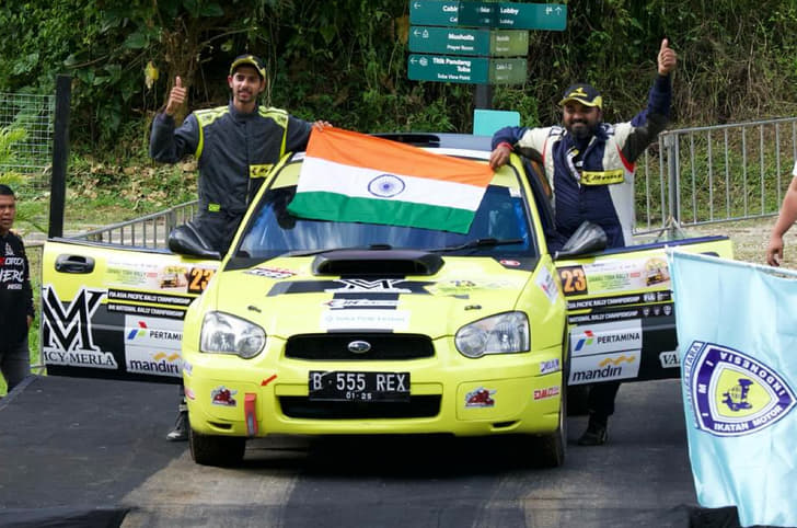 Jahaan Gill at 2023 APRC finale, Danau Toba Rally.