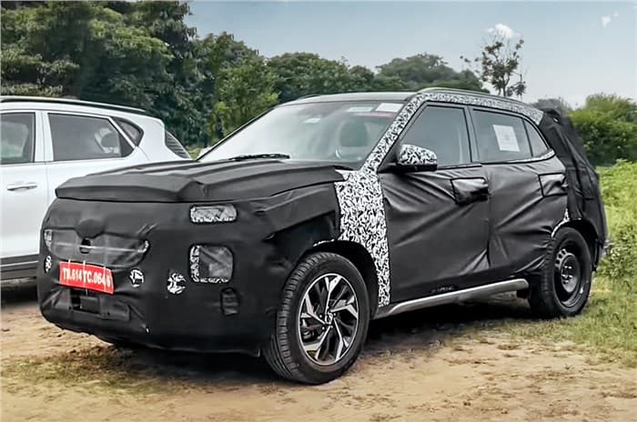 Hyundai Creta facelift spied
