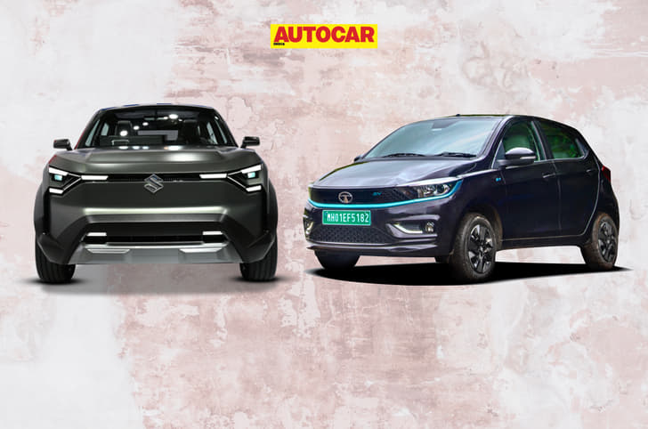 Maruti eVX and Tata Tiago EV Maruti eVX and Tata Tiago EV