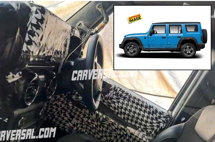 Mahindra Thar 5-door interior 