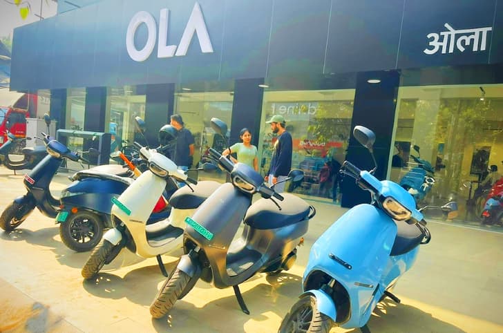 Ola showroom image. Ola S1 price, deliveries, company performance in FY23.