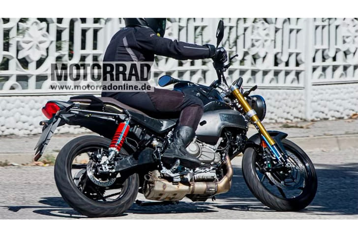 Aprilia RS 457 naked bike rear spy shot. Aprilia RS 457 price, naked bike based on same platform spied