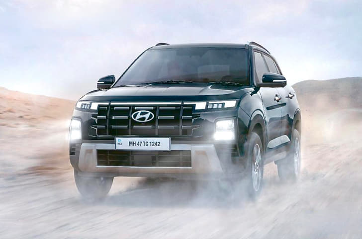 2024 Hyundai Creta facelift front 2024 Hyundai Creta facelift front