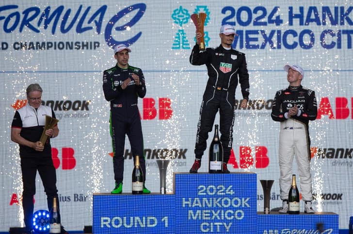 2024 Formula E Mexico City E-Prix podium